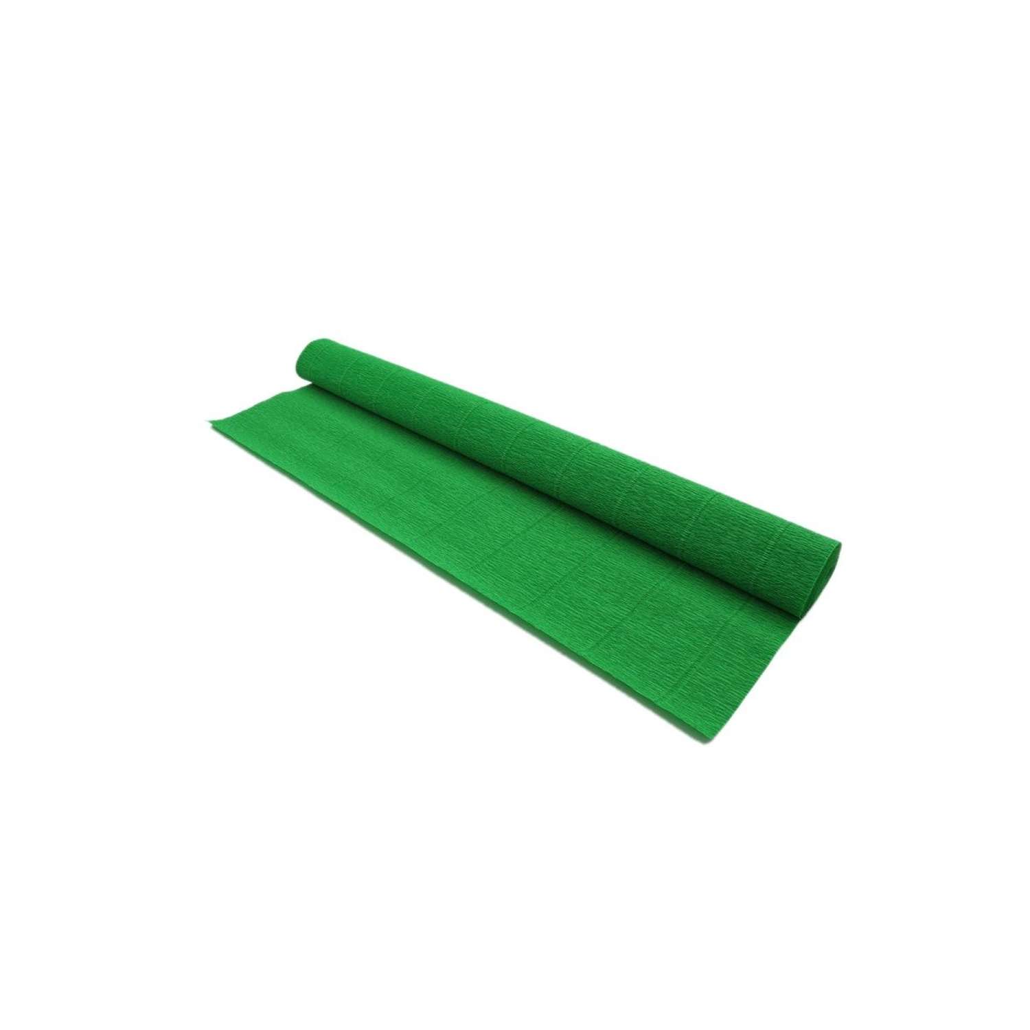 Бумага Айрис гофрированная креповая для творчества 50 см х 2.5 м 140 г зеленая - фото 3