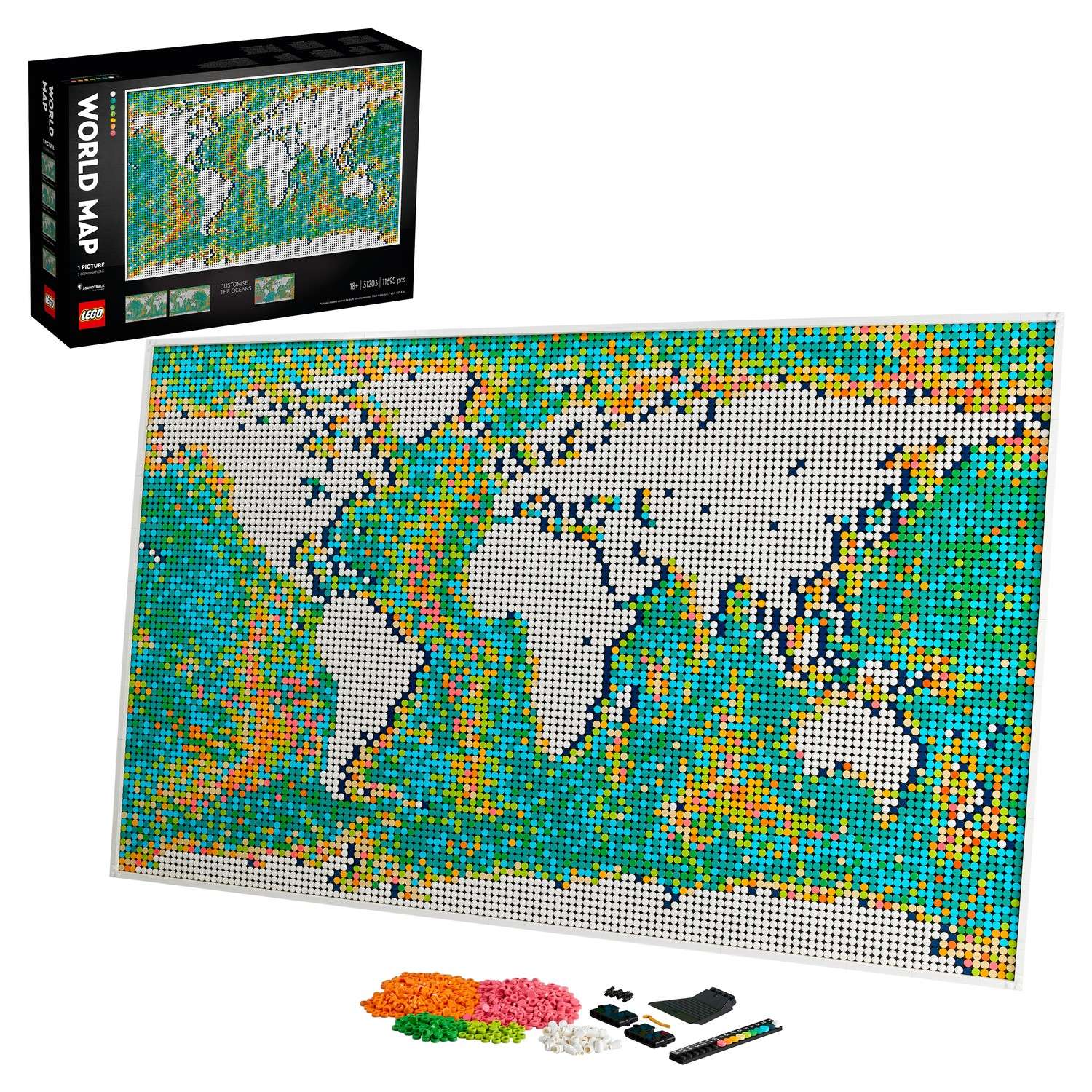Конструктор LEGO ART Карта мира 31203 - фото 1