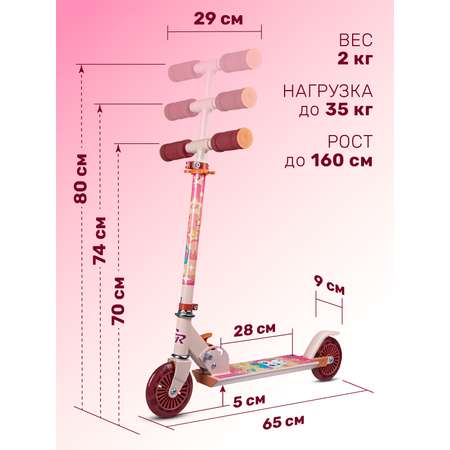 Самокат двухколесный складной CITYRIDE 120/120