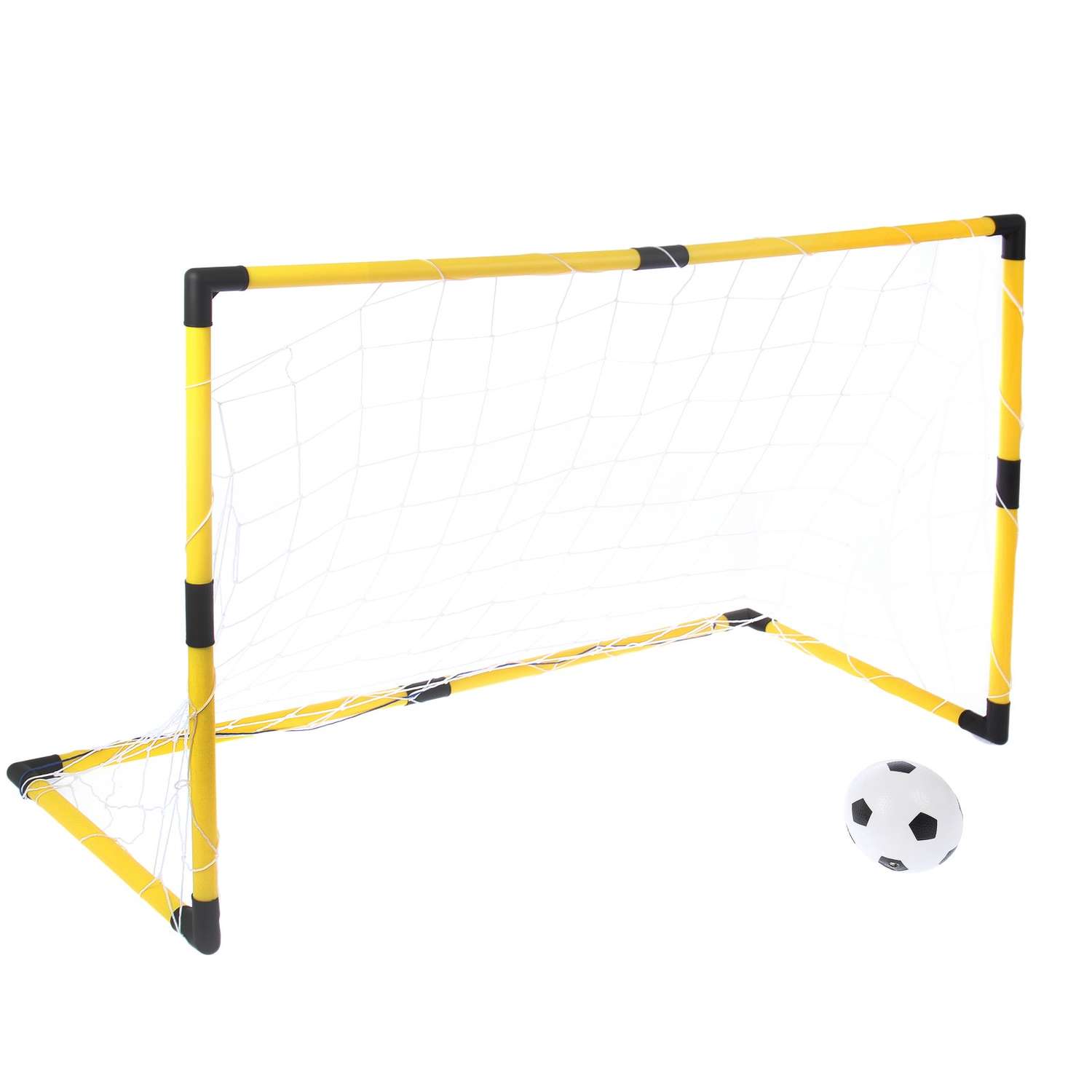 Ворота футбольные Sima-Land Весёлый футбол с сеткой с мячом - фото 1