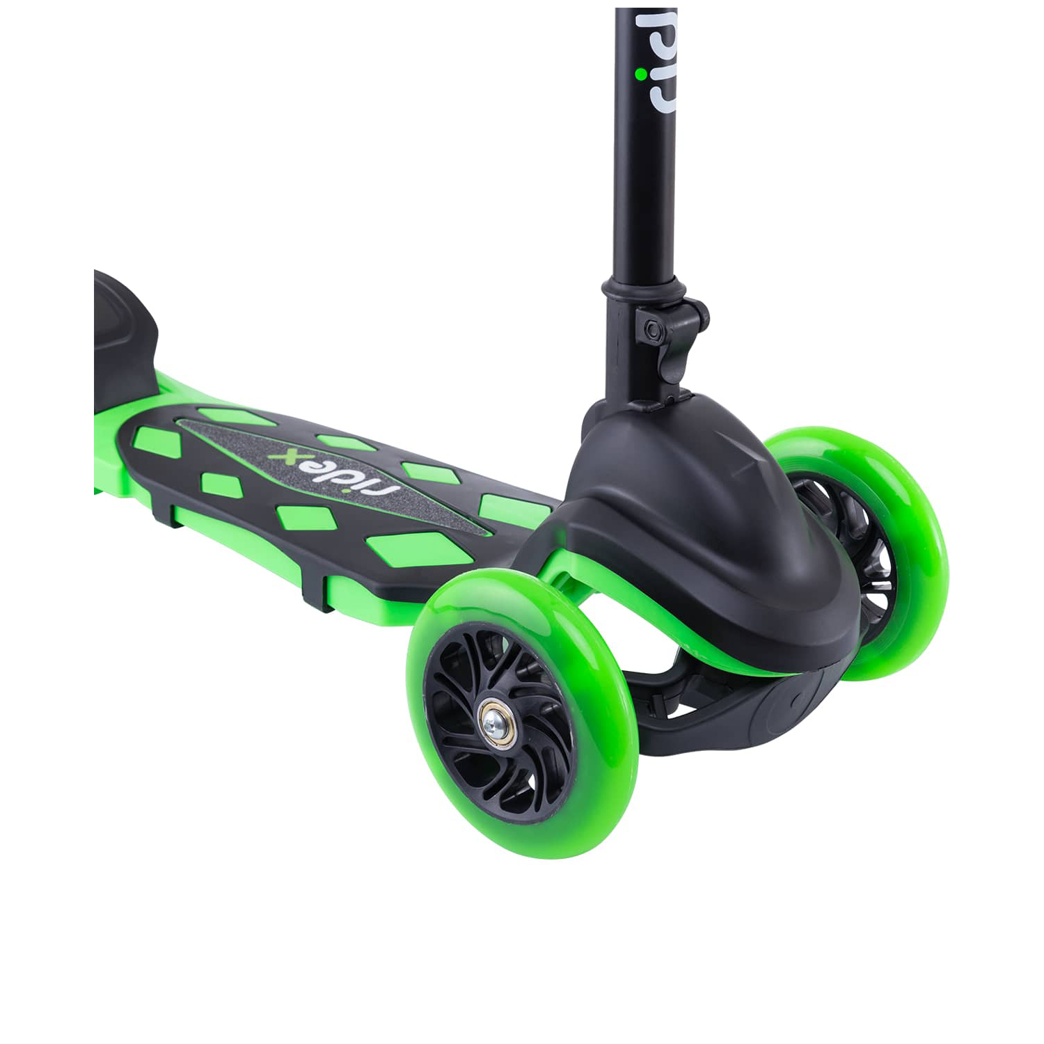 Самокат RIDEX трехколесный 3 wheels scooter Robin 120/80 neon green - фото 7