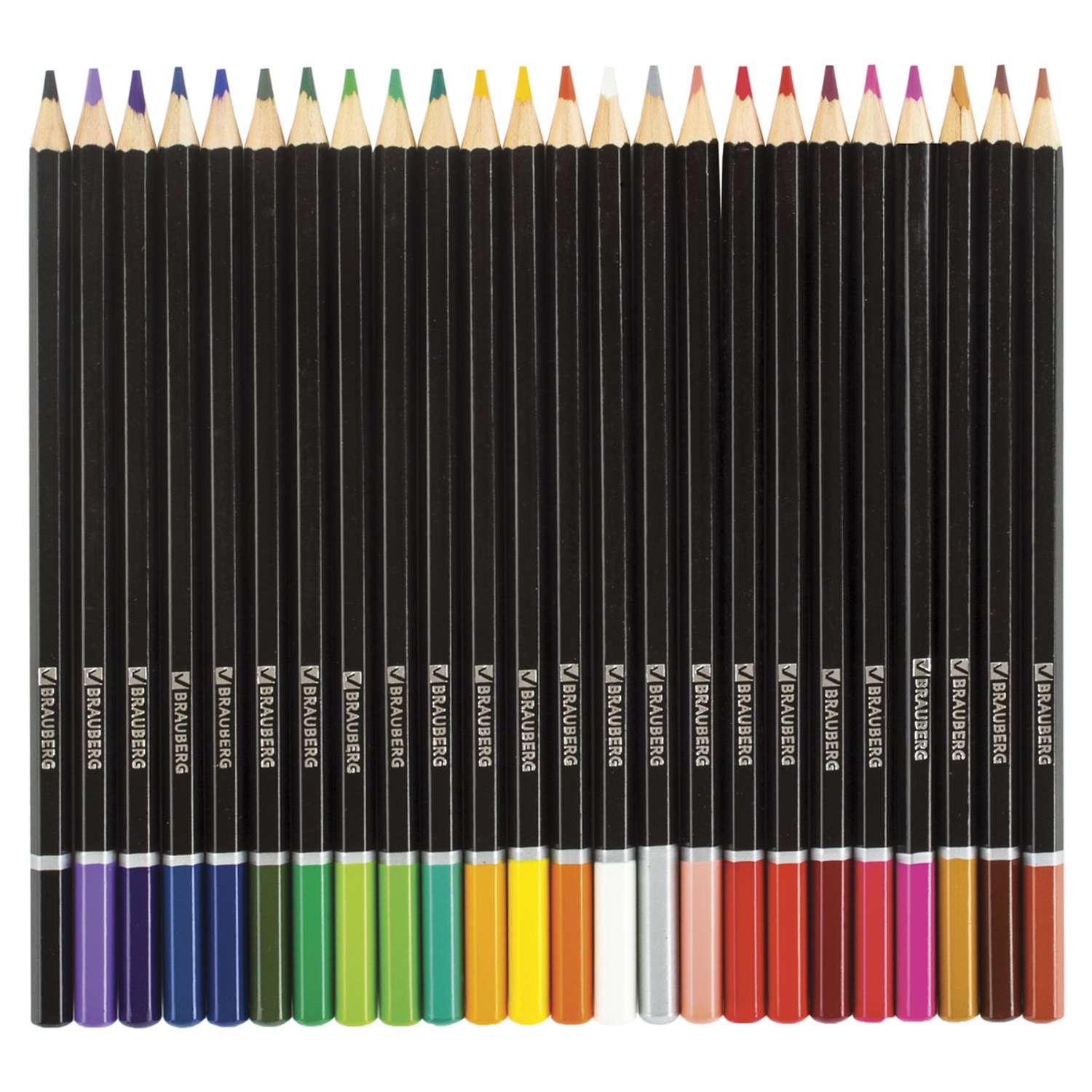 Карандаши цветные Brauberg акварельные Artist line 24 цвета высшее качество - фото 8