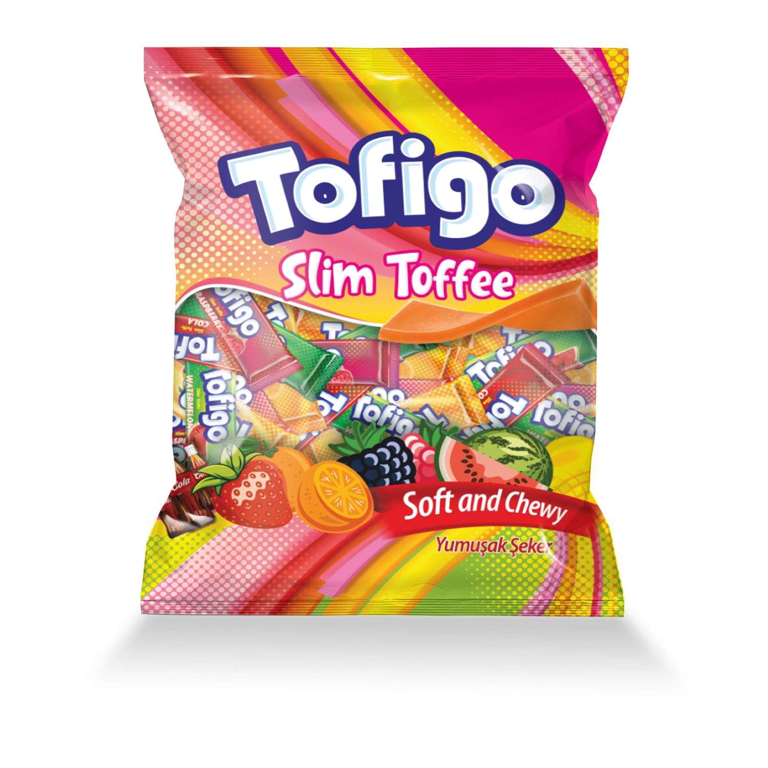 Жевательные конфеты SARVAN Tofigo Slim с фруктовыми вкусами 500г - фото 1
