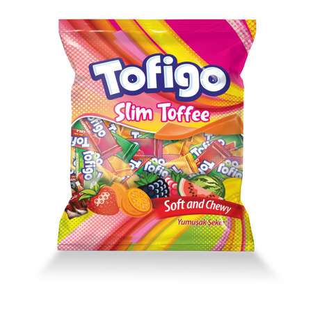 Жевательные конфеты SARVAN Tofigo Slim с фруктовыми вкусами 500г