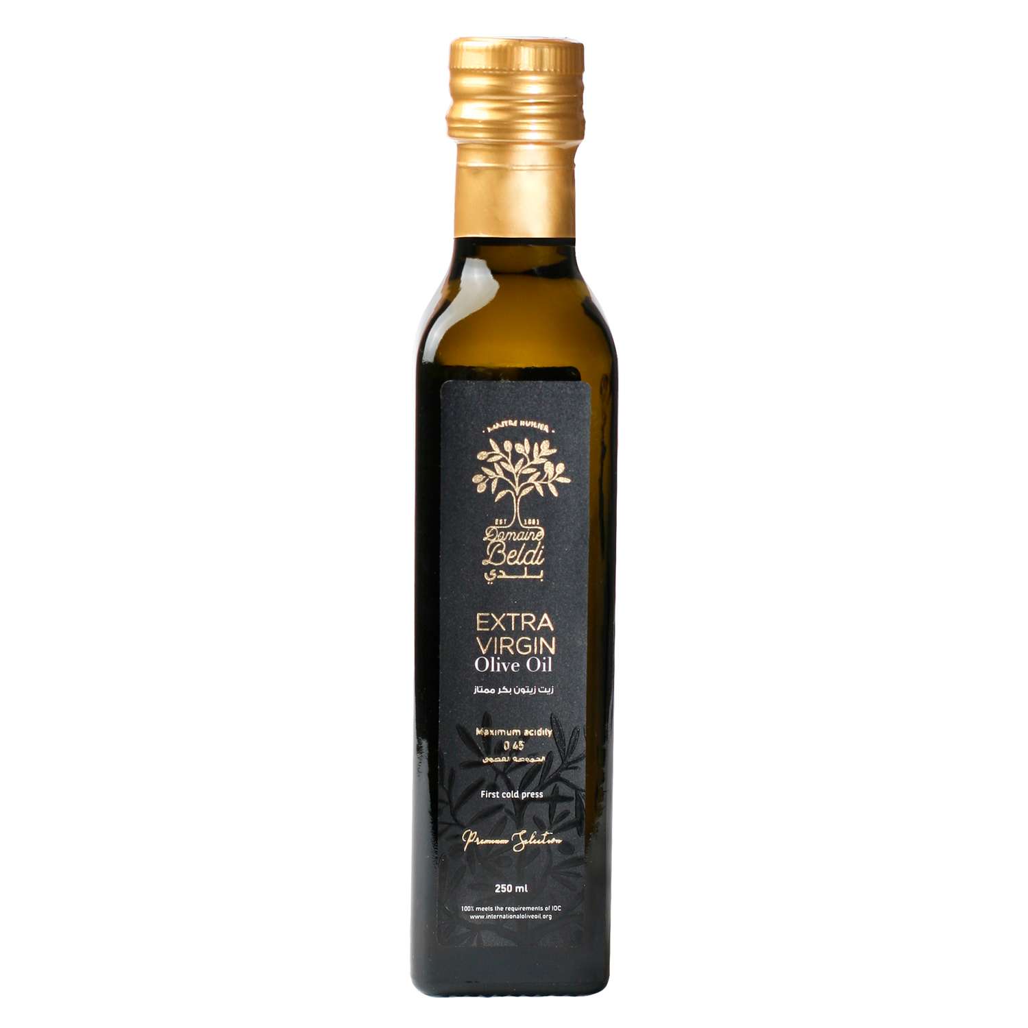 Оливковое масло Domaine Beldi Extra Virgin нерафинированное 250 мл кислотность до 0.45% - фото 1
