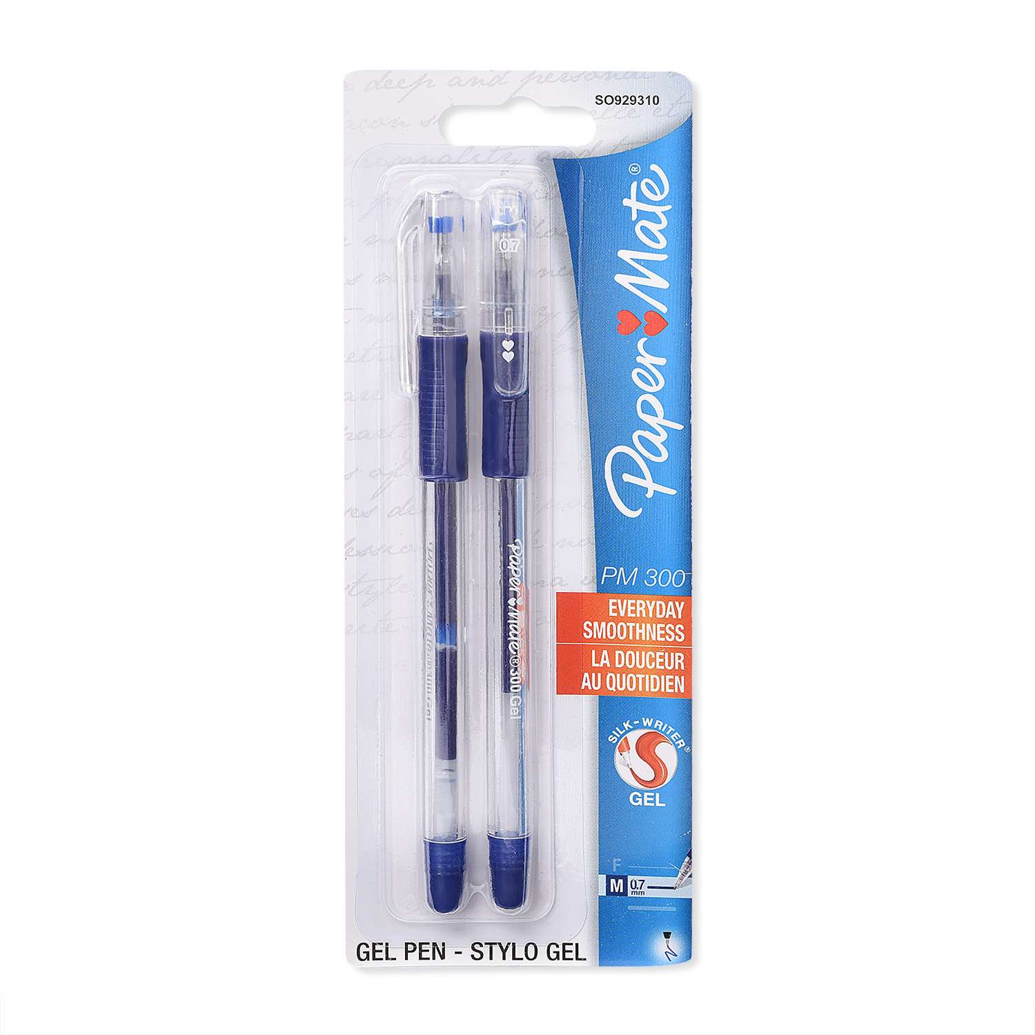 Ручка гелевая PAPER MATE PM 300, синий 2 шт - фото 2