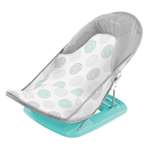 Лежак для купания Summer Infant с подголовником Deluxe Baby Bather круги/серый /голубой