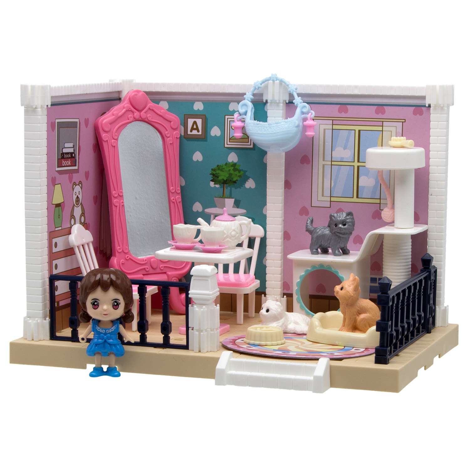 Игровой набор S+S Уютная квартирка с куклой 200871117 - фото 1