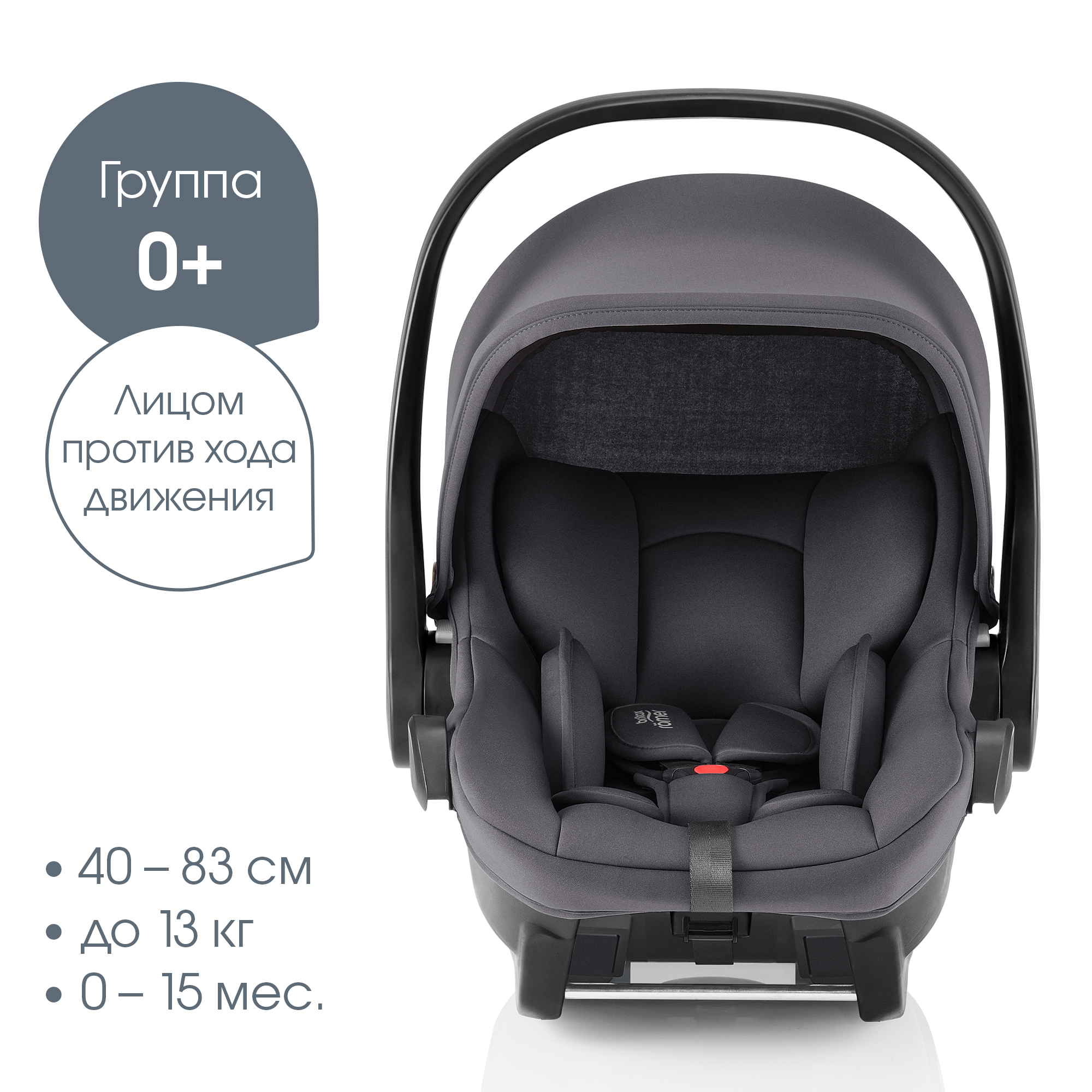 Автокресло Britax Roemer Baby-Safe Core Midnight Grey купить по цене 30987  ₽ в интернет-магазине Детский мир