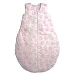 Одеяло-спальный мешок розовый Засыпашки Утепленный Совы 80 см хлопок 100%