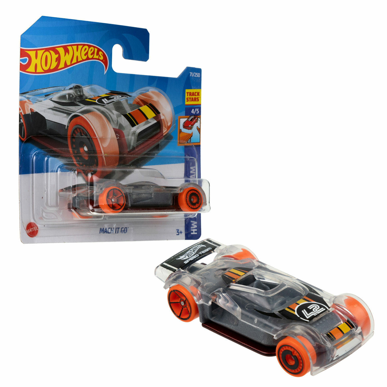 Болид Hot Wheels Mach it go без механизмов 5785-107 - фото 1