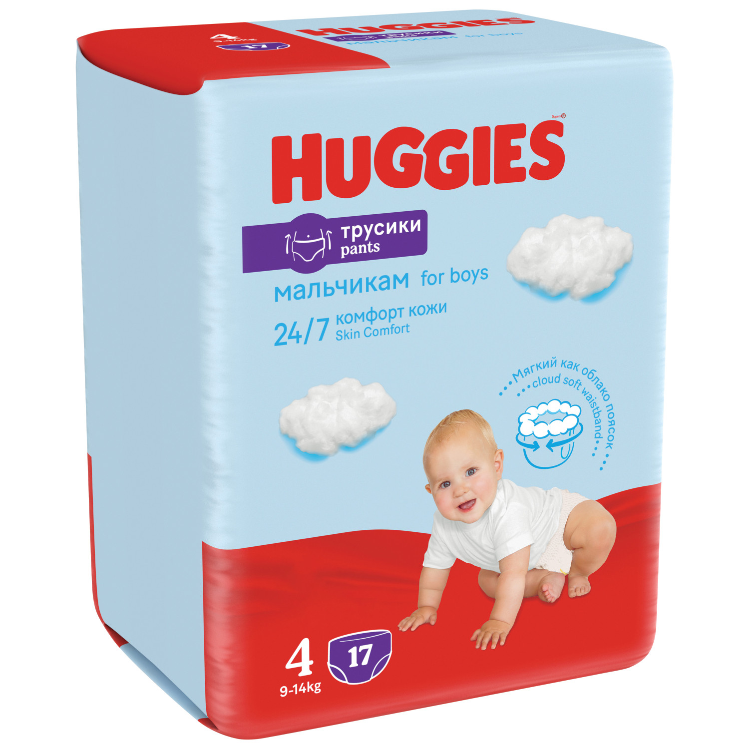 Huggies Подгузники Трусики для мальчиков 4 (9-14 кг) 17 шт.