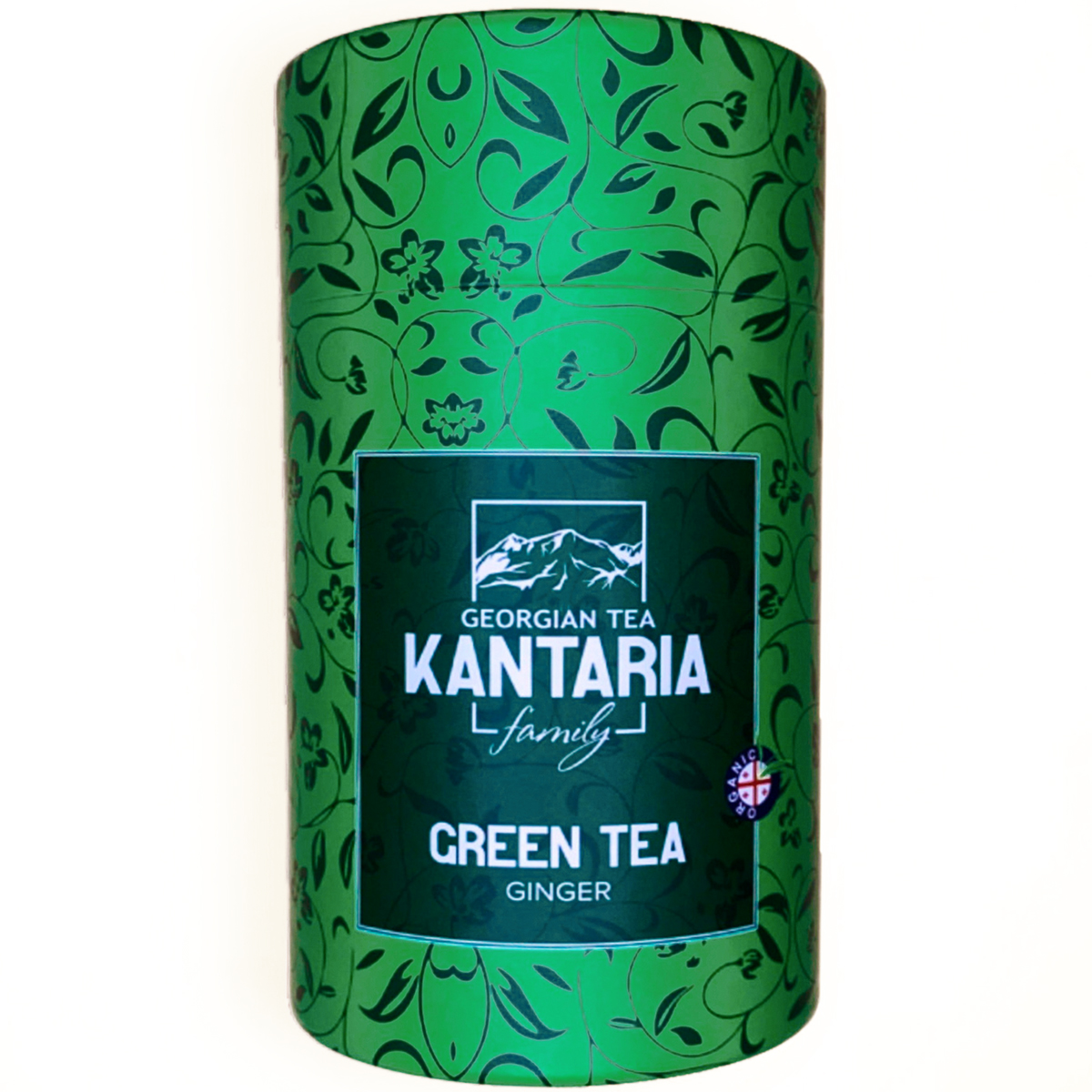 Зеленый крупнолистовой чай KANTARIA в тубе c имбирем - фото 1