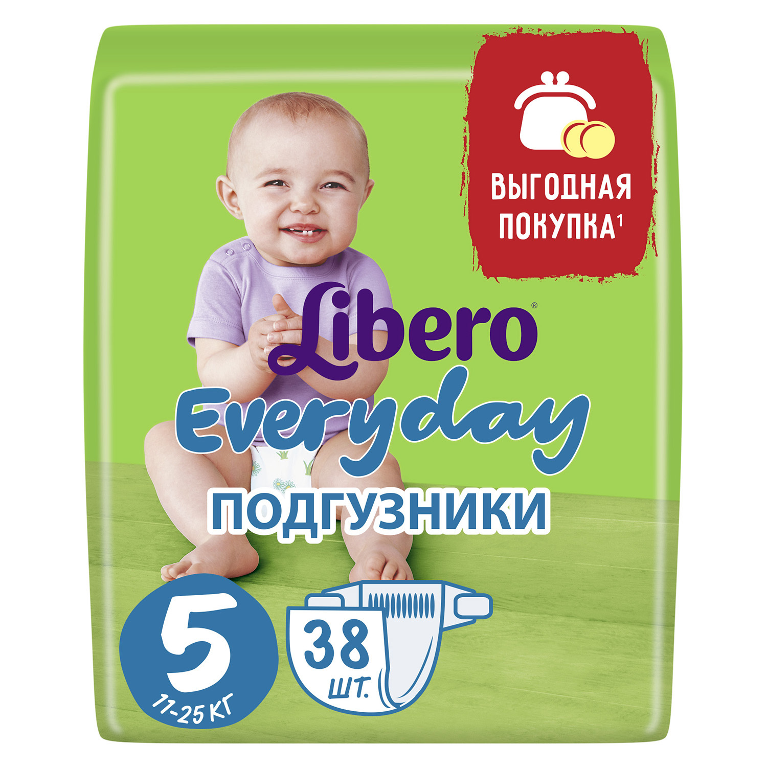 Подгузники Libero Everyday 38 шт. 5 - фото 1