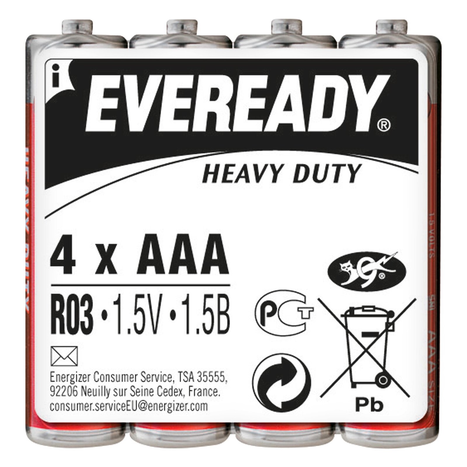 Батарейка Eveready HD R03 4хAAA - фото 1