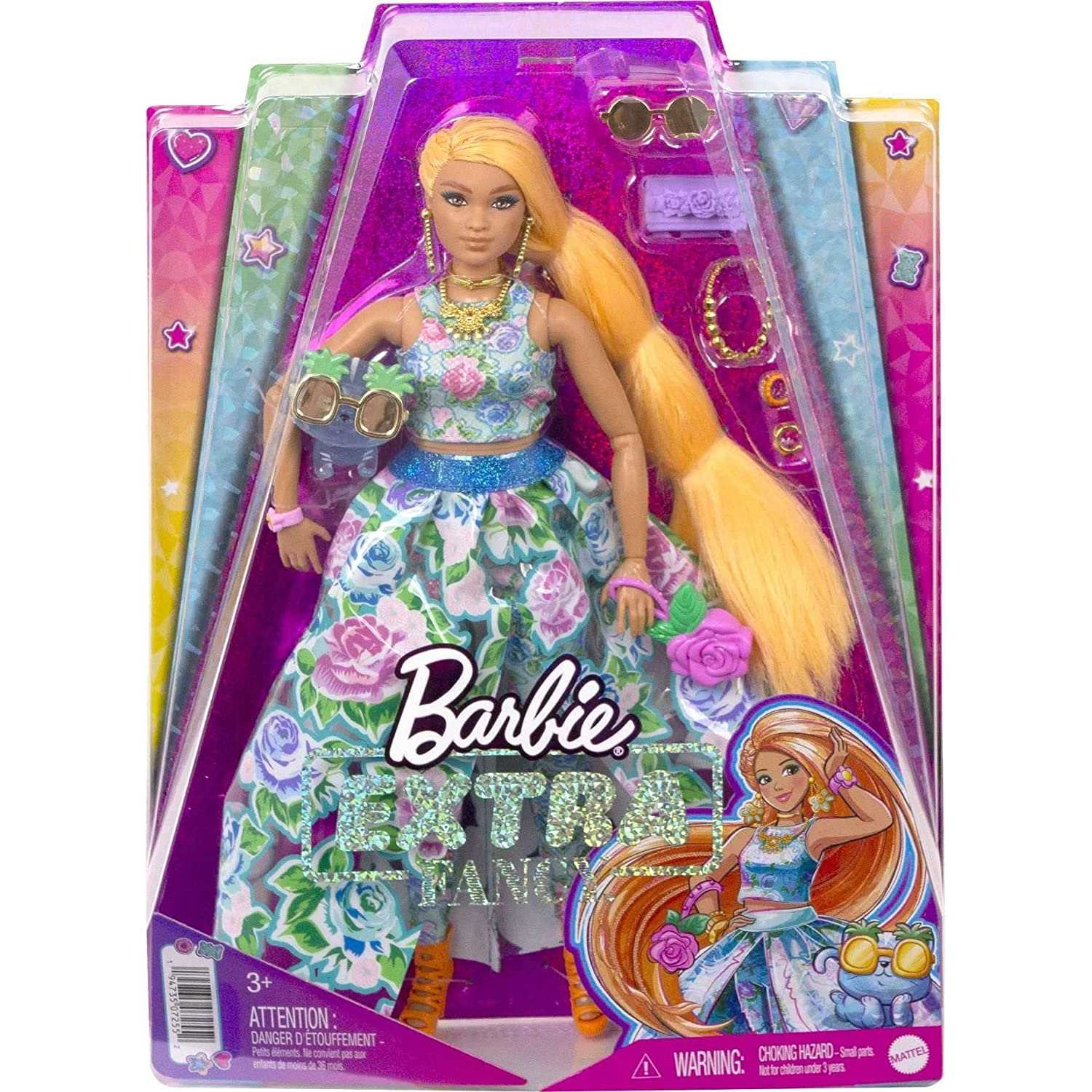 Кукла Barbie Экстра в синем платье HHN14 HHN14 - фото 5