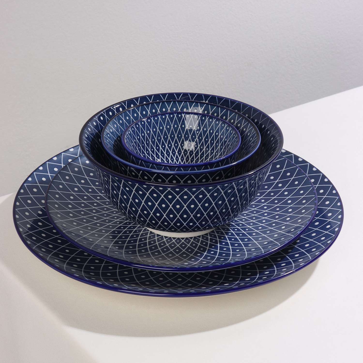 Салатник Доляна керамический «Бодом» 340 мл d=12 см цвет синий - фото 8