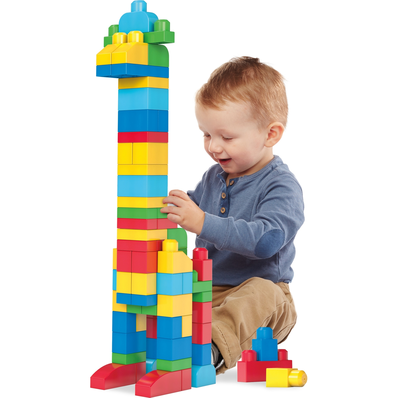 Конструктор Mega Bloks First Builders 60деталей Голубой DCH55 - фото 27