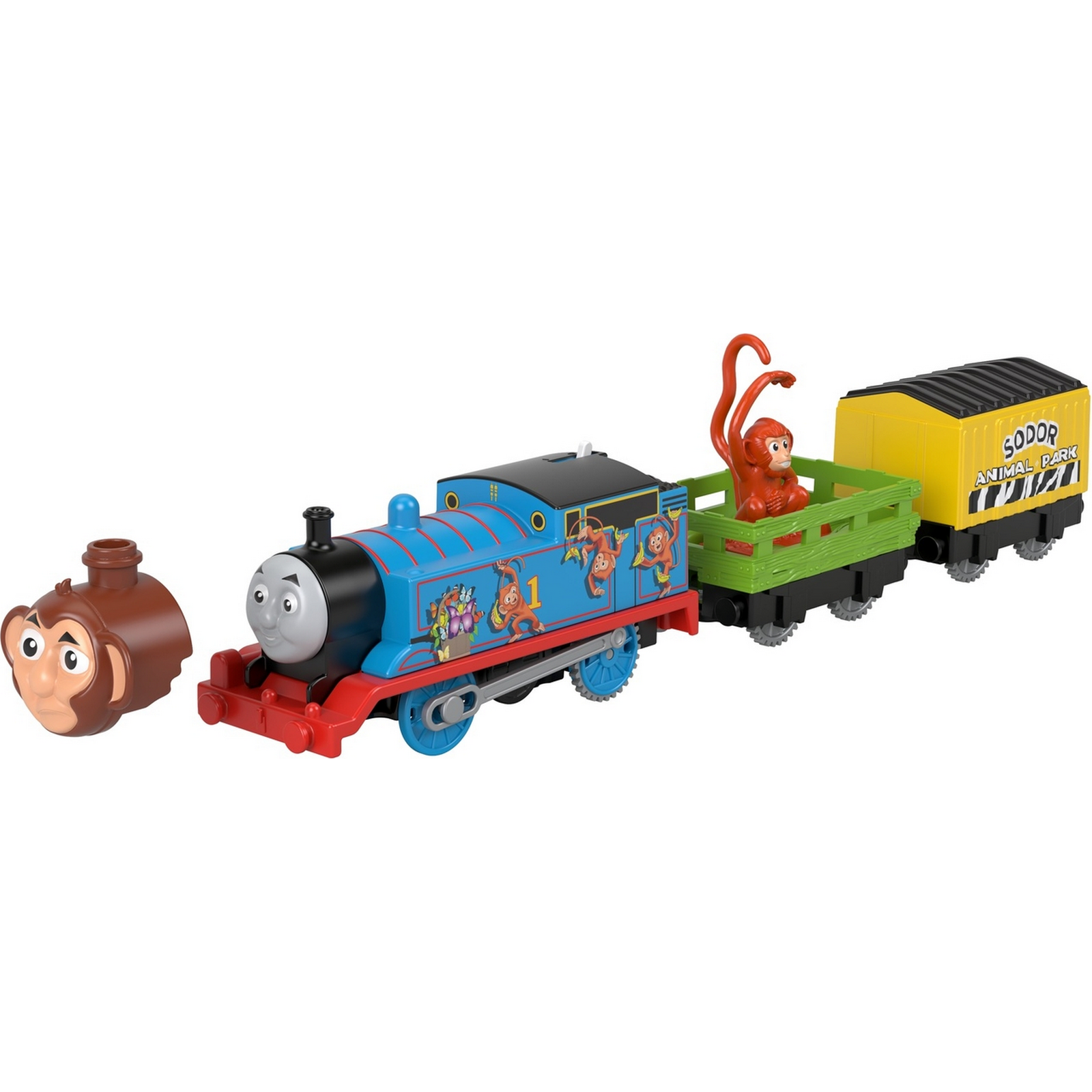 Паровозик Thomas & Friends Железная дорога Герои мультфильмов  Томас-обезьянка GLK70 купить по цене 499 ₽ в интернет-магазине Детский мир