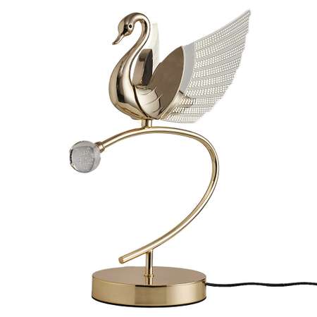 Настольный светильник LLL KT8946 золотой Птицы с вращением на 360 градусов