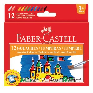 Гуашь Faber Castell 15 мл. 12 шт. - фото 1