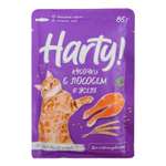 Корм для кошек Harty 85г стерилизованных кусочки с лососем в желе