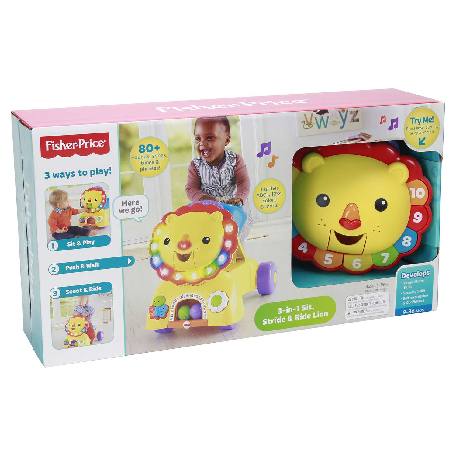 Ходунки Fisher Price Лев - фото 2