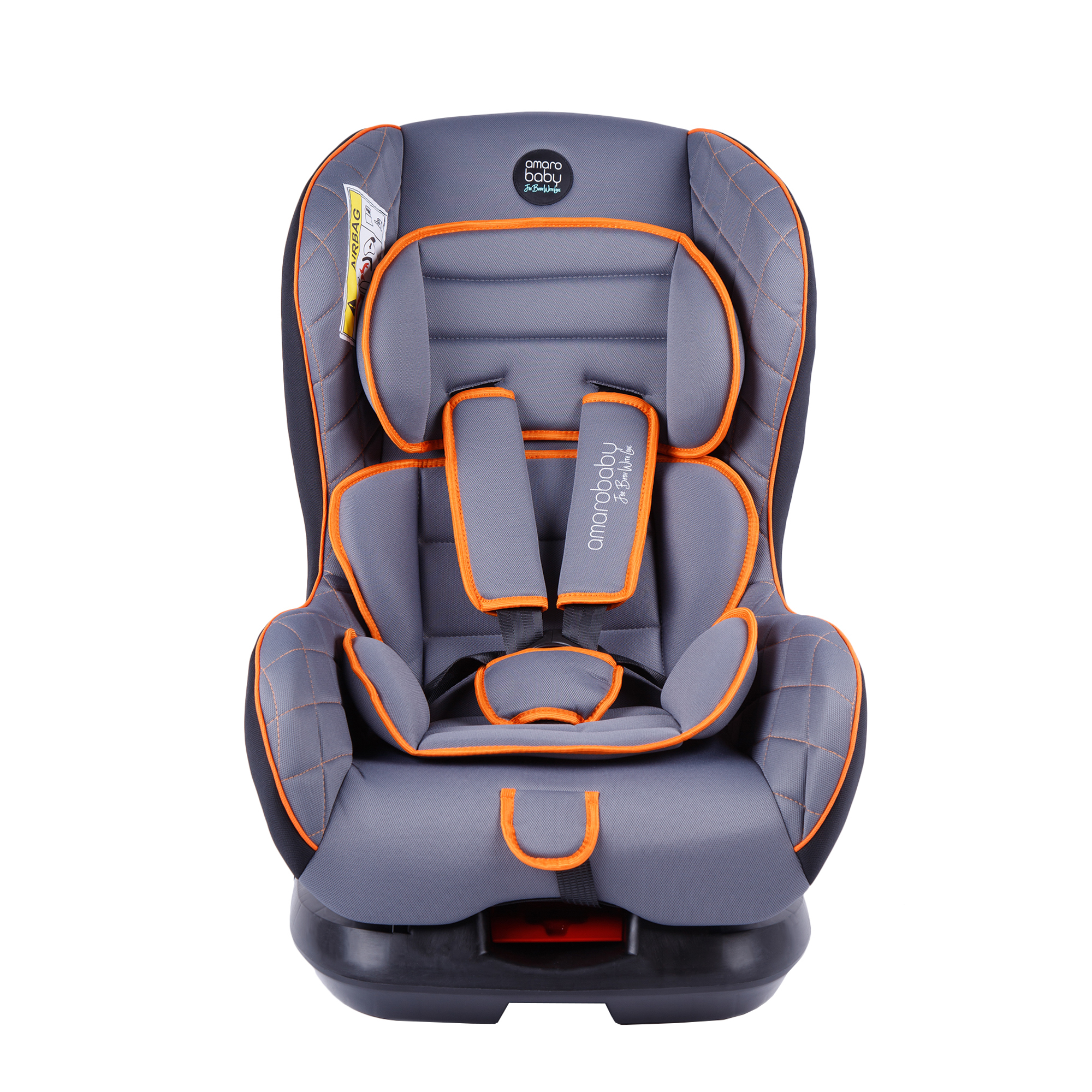 Автокресло Amarobaby Safety 0+/I Серый-Оранжевый - фото 1