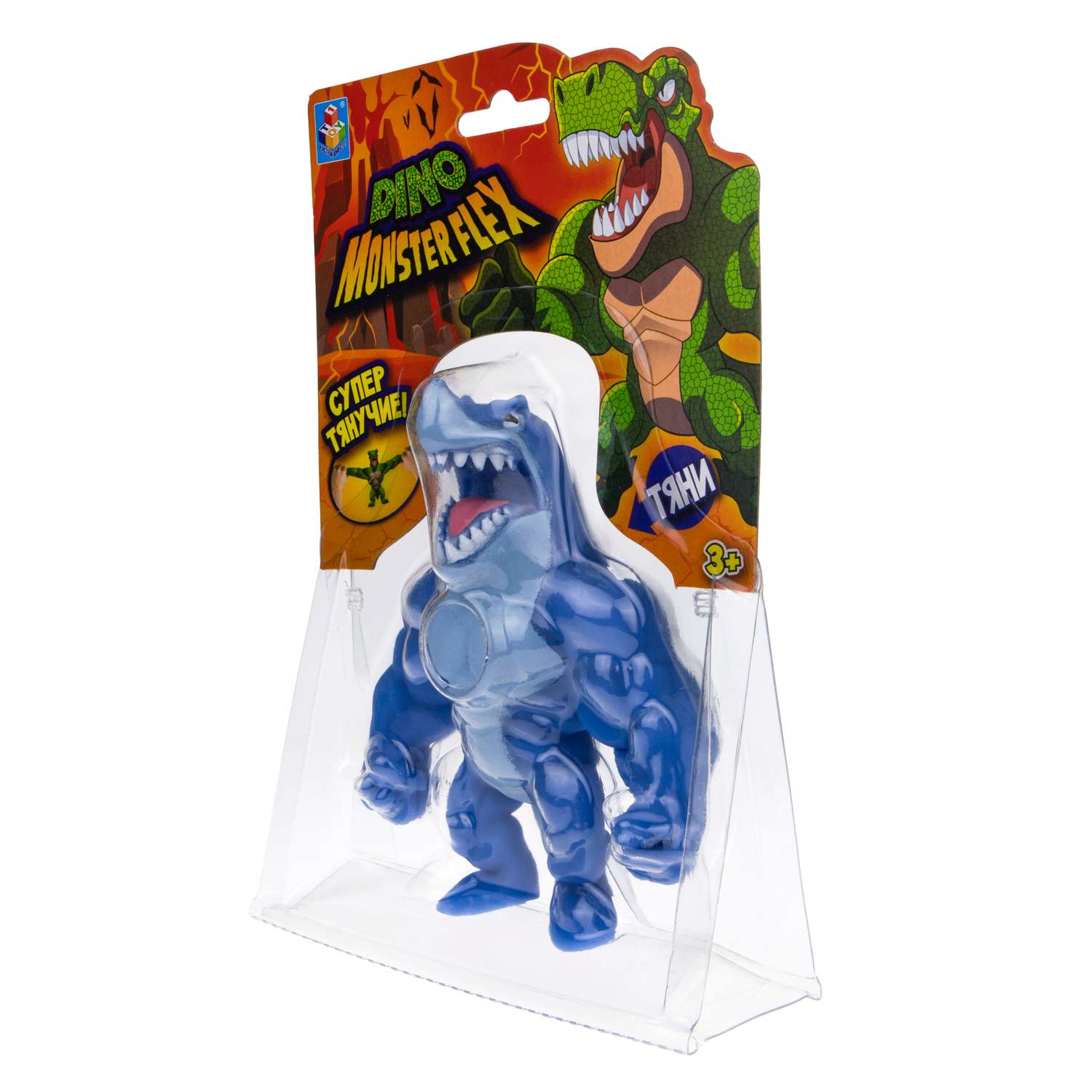 Игрушка-тягун 1Toy Monster Flex Dino Шарко Т22691-12 - фото 5