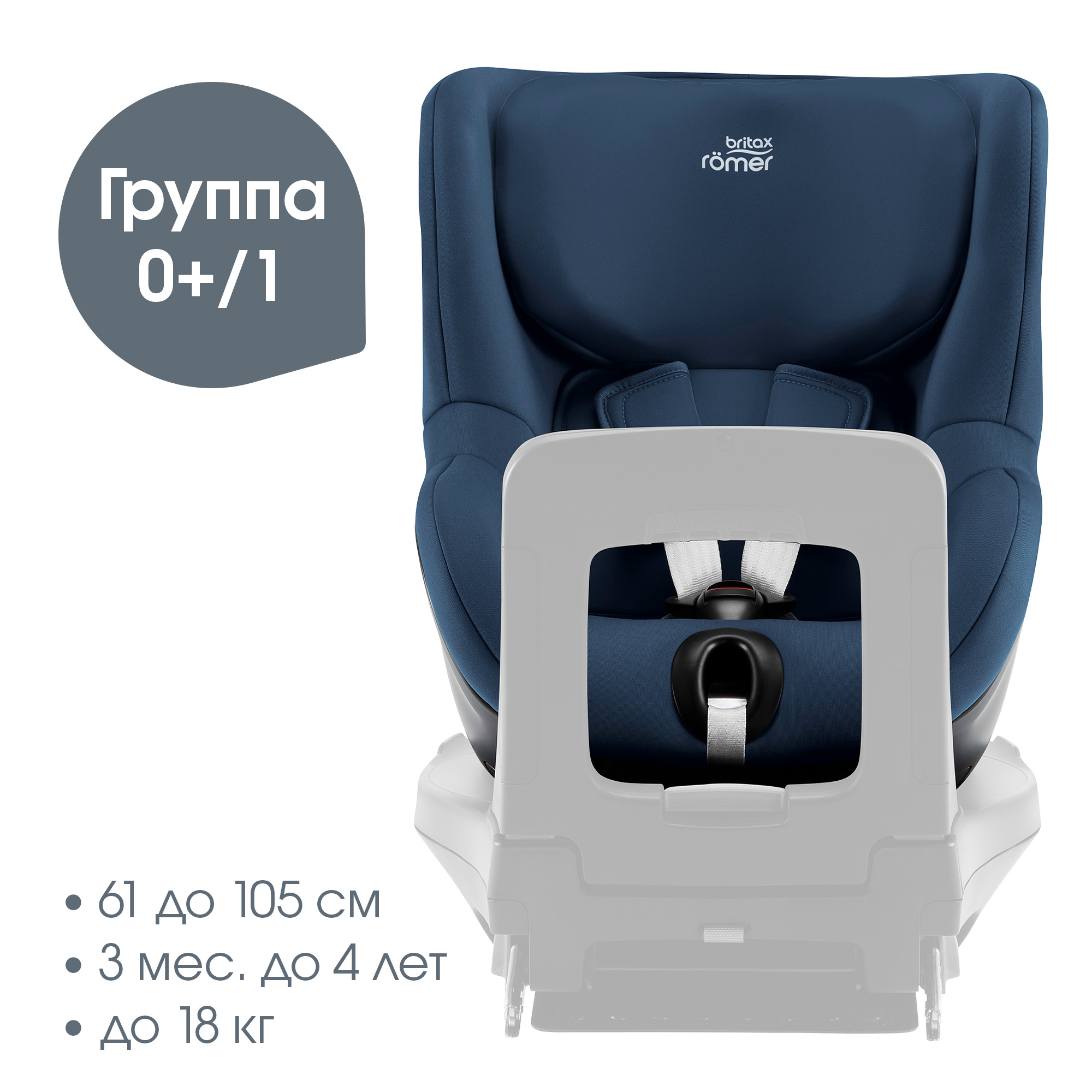 Автокресло Britax Roemer Dualfix 5Z Indigo Blue - фото 2