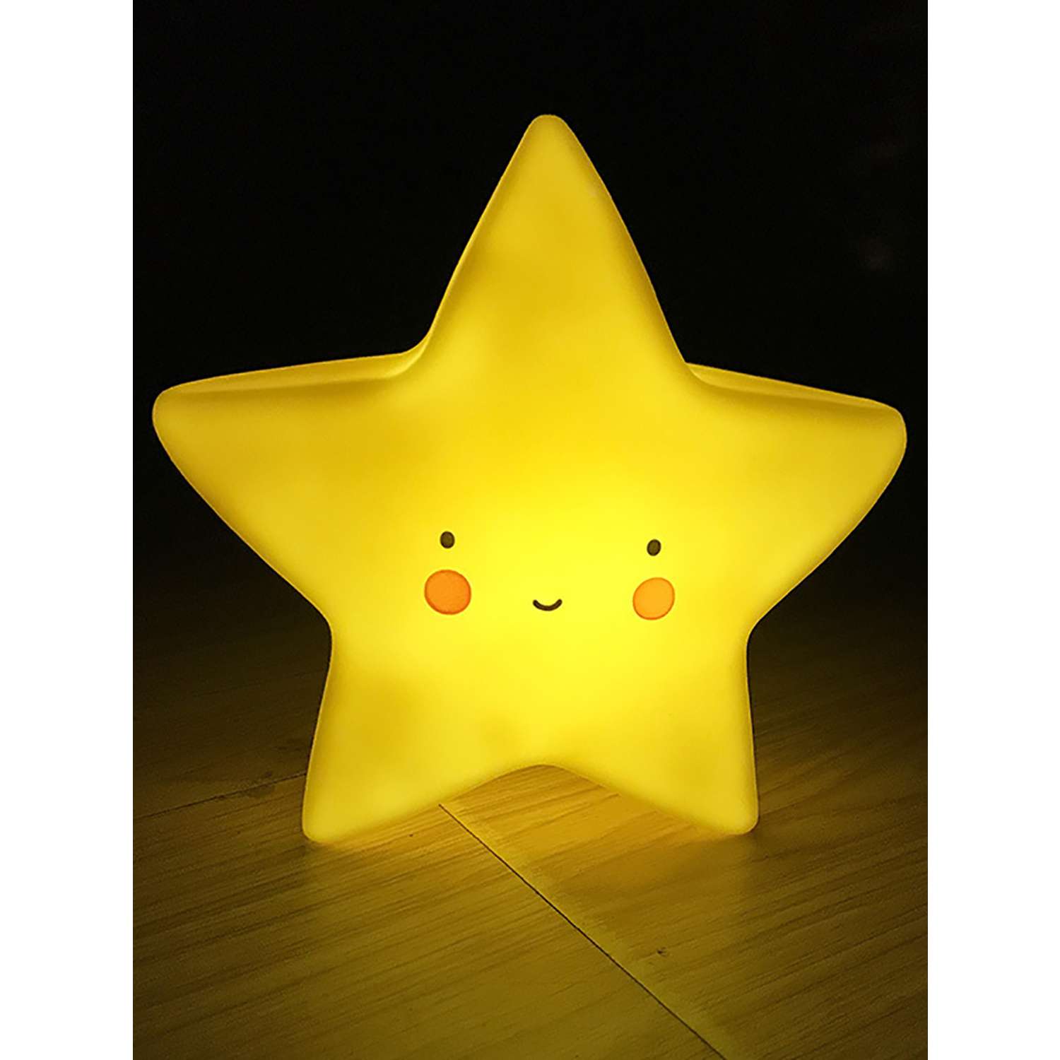 Лампа настольная светодиодная LATS ночник детский звезда желтая - фото 6