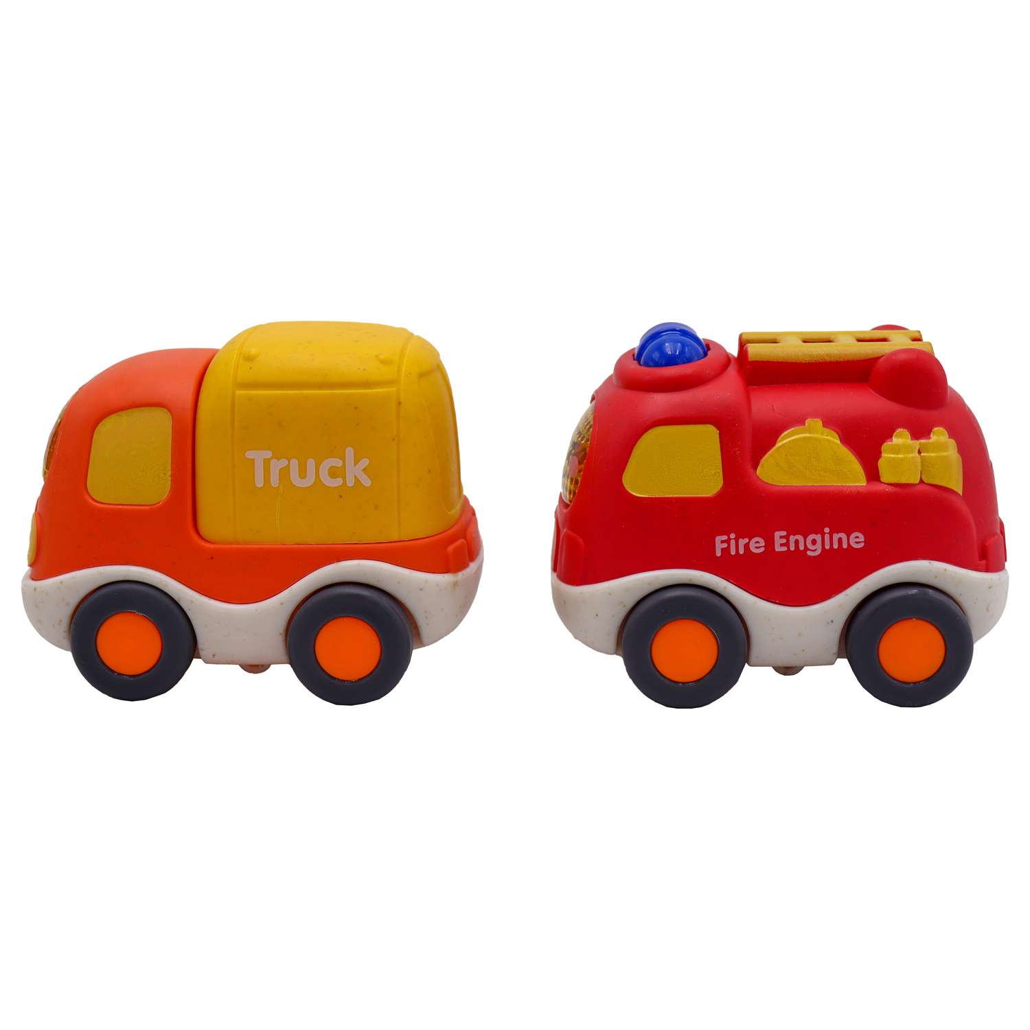 Игрушка Funky Toys Эко-машинка грузовик грузовик с 4 машинками Оранжевый 32 см FT0416367 - фото 8