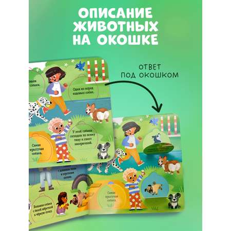 Книга Clever Любимые животные. Энциклопедия с окошками