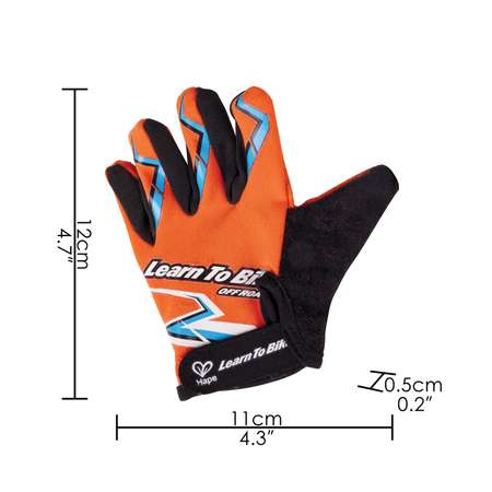 Перчатки HAPE детские спортивные оранжевые с черным E1096_HP
