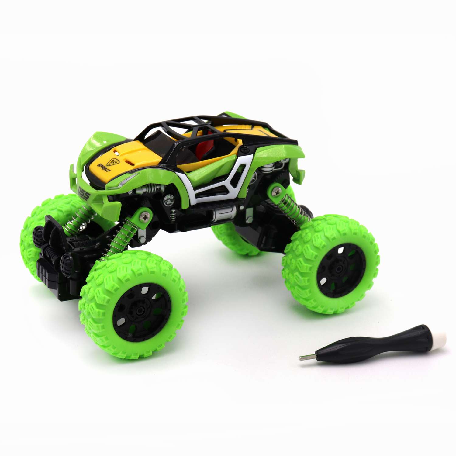 Машинка DIY Funky Toys Зеленая YS0281557 - фото 1