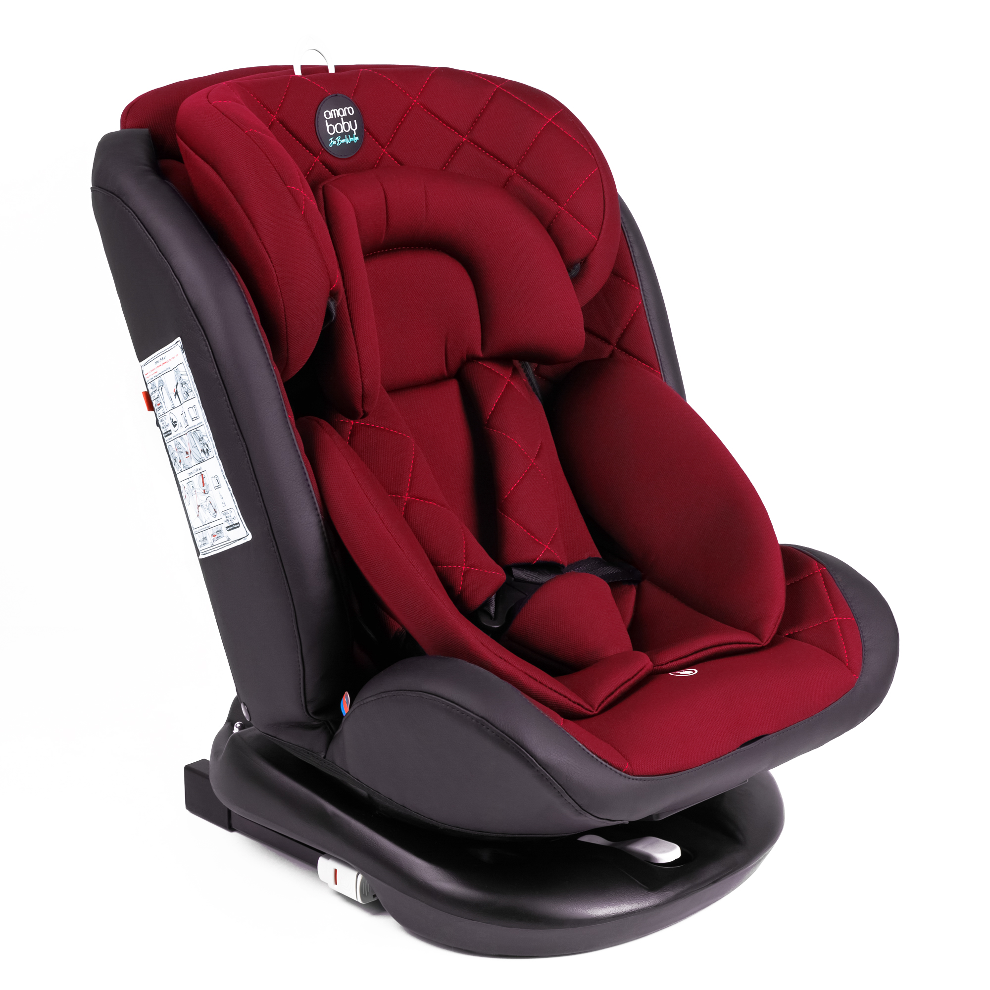 Автокресло Amarobaby Brilliant Isofix класс D группа 0+/1/2/3 Красный - фото 1