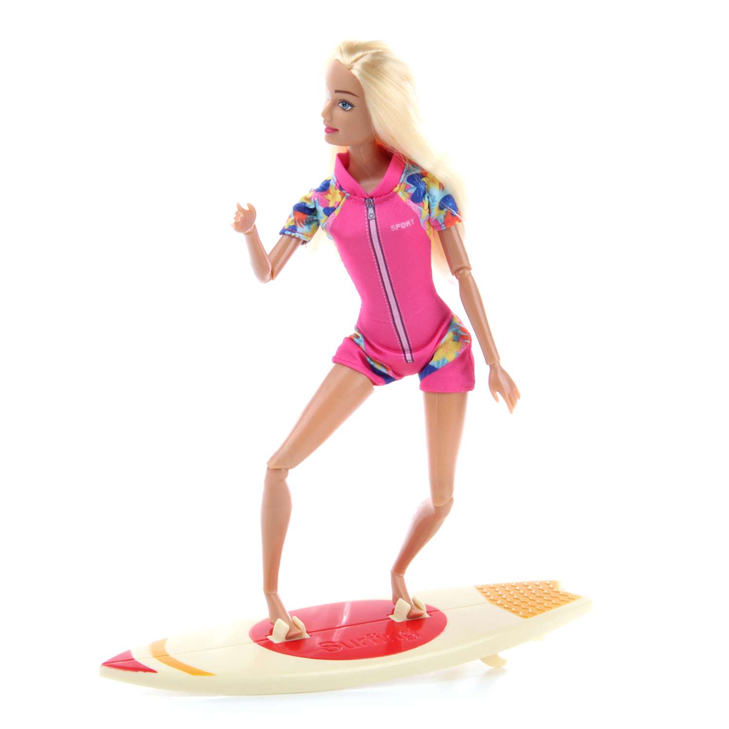 Кукла модель Барби Veld Co на сёрфе 125526 - фото 5