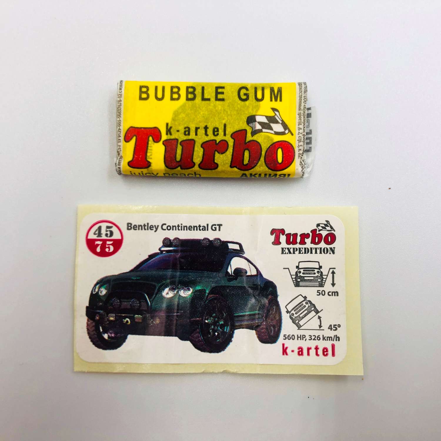 Жевательная резинка Turbo Турбо Блок 100 шт по 4.5 гр с наклейками-картинками машин и их техническим описанием - фото 8