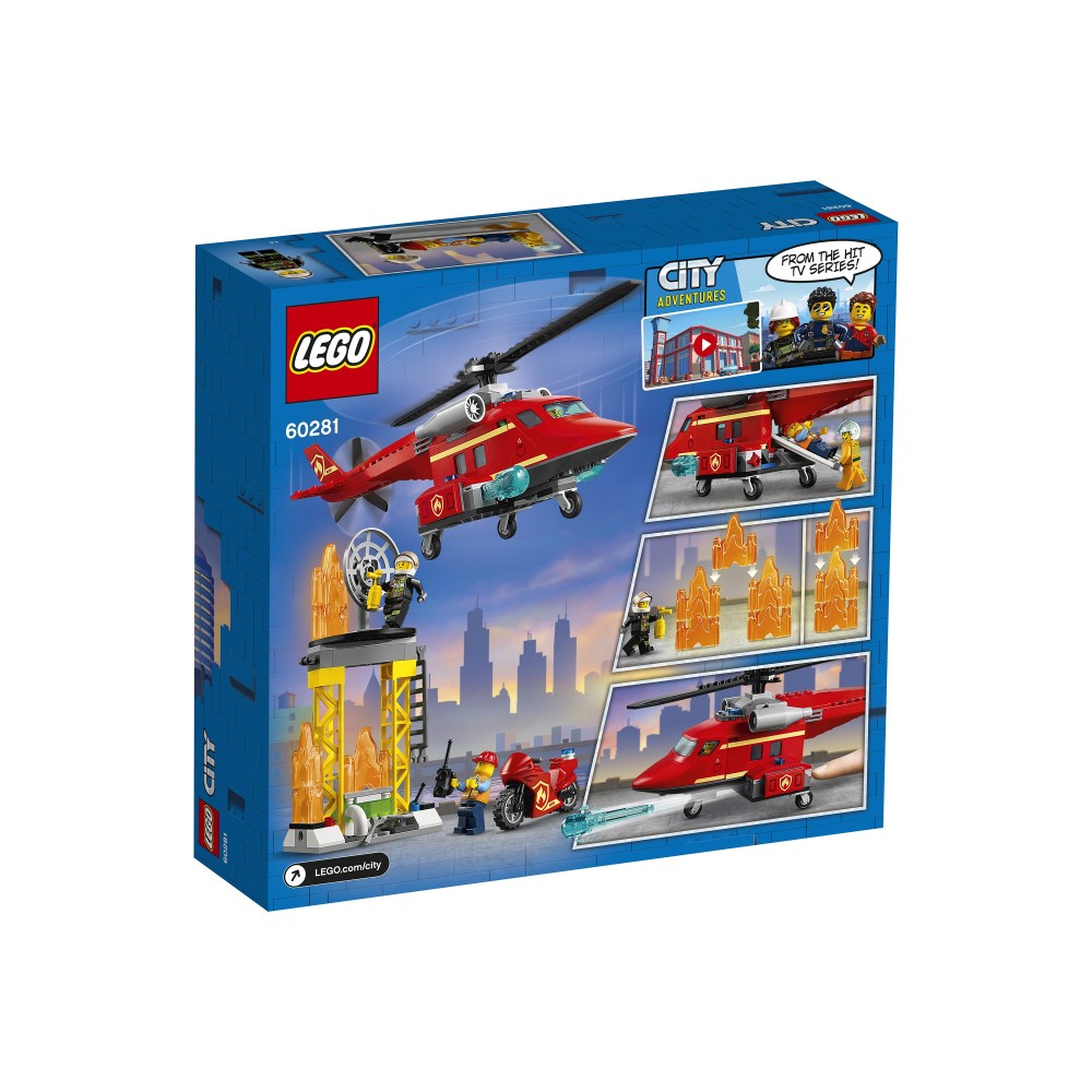 Конструктор LEGO City Fire Спасательный пожарный вертолёт L-60281 - фото 8