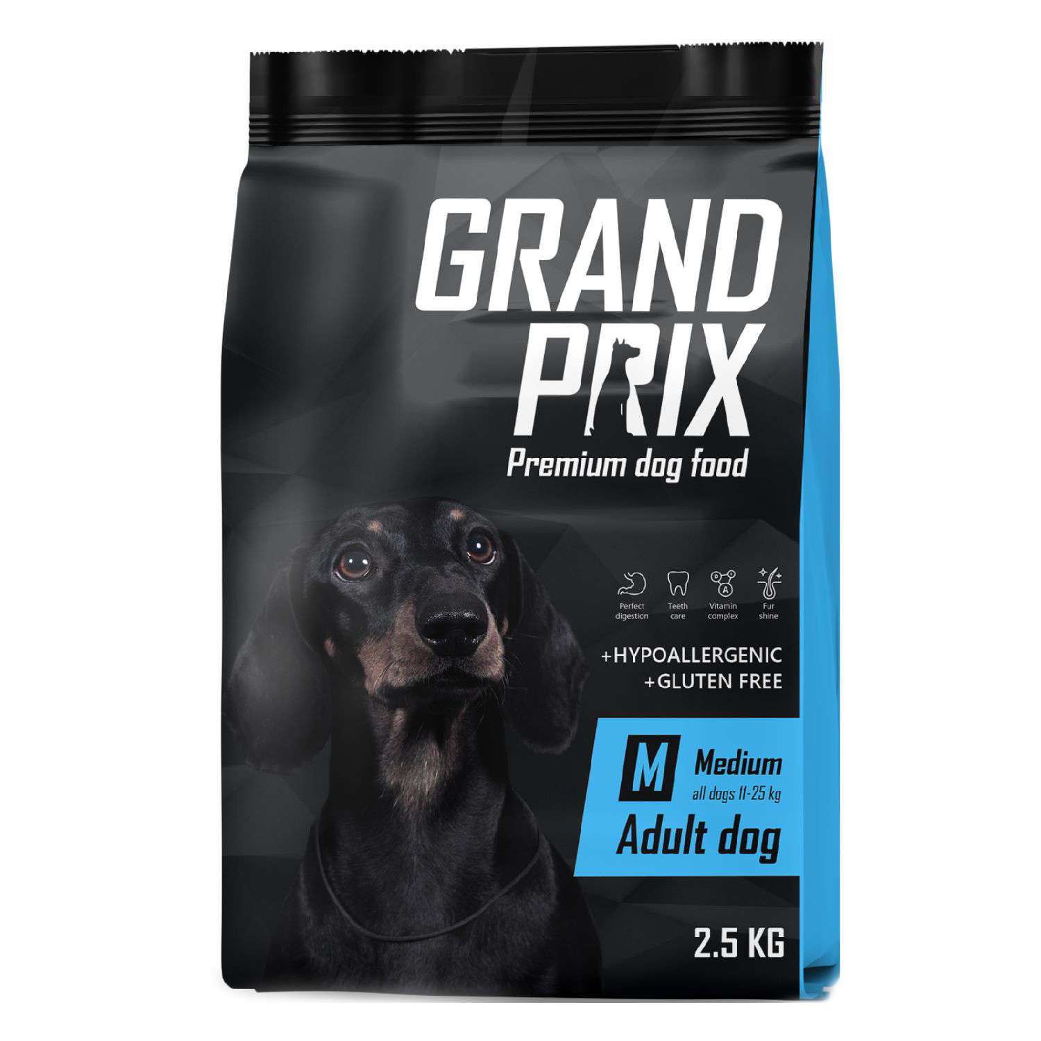 Корм для собак Grand Prix Medium Adult курица 2.5кг - фото 1