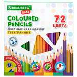 Карандаши цветные Brauberg художественные для рисования 72 цвета с мягким грифелем