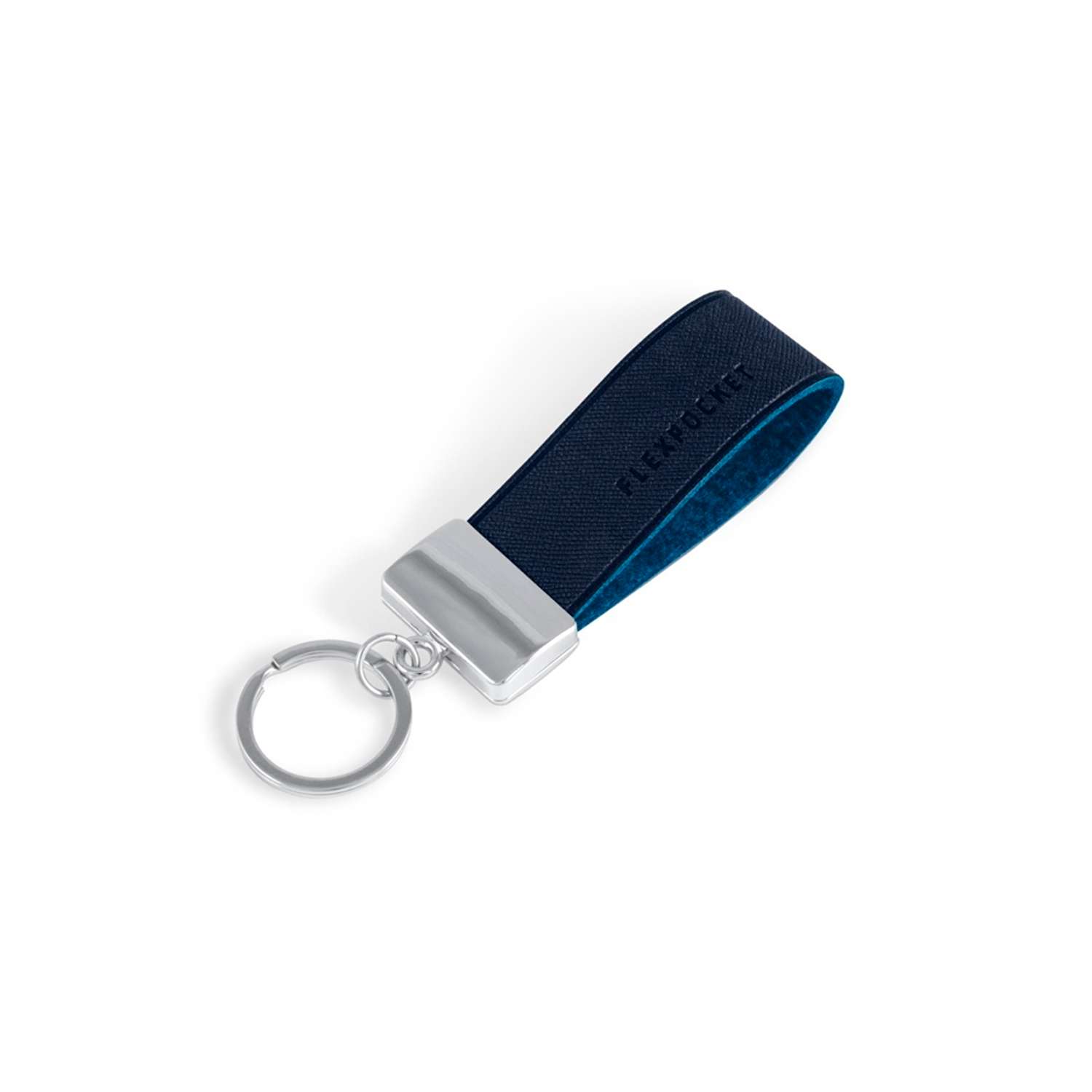 Брелок Flexpocket темно-синего цвета для ключей или на сумку - фото 1