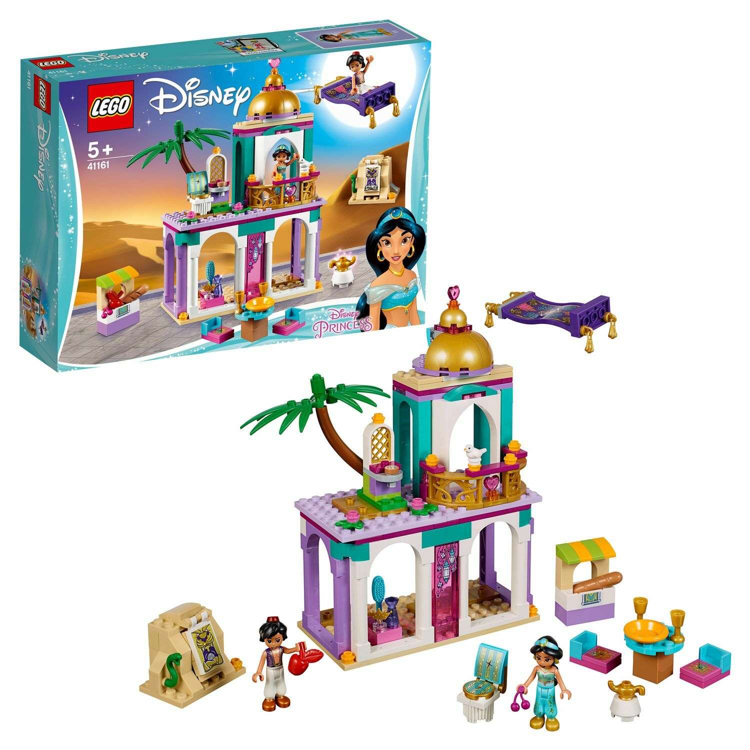 Конструктор LEGO Disney Princess Приключения Аладдина и Жасмин во дворце 41161 - фото 1