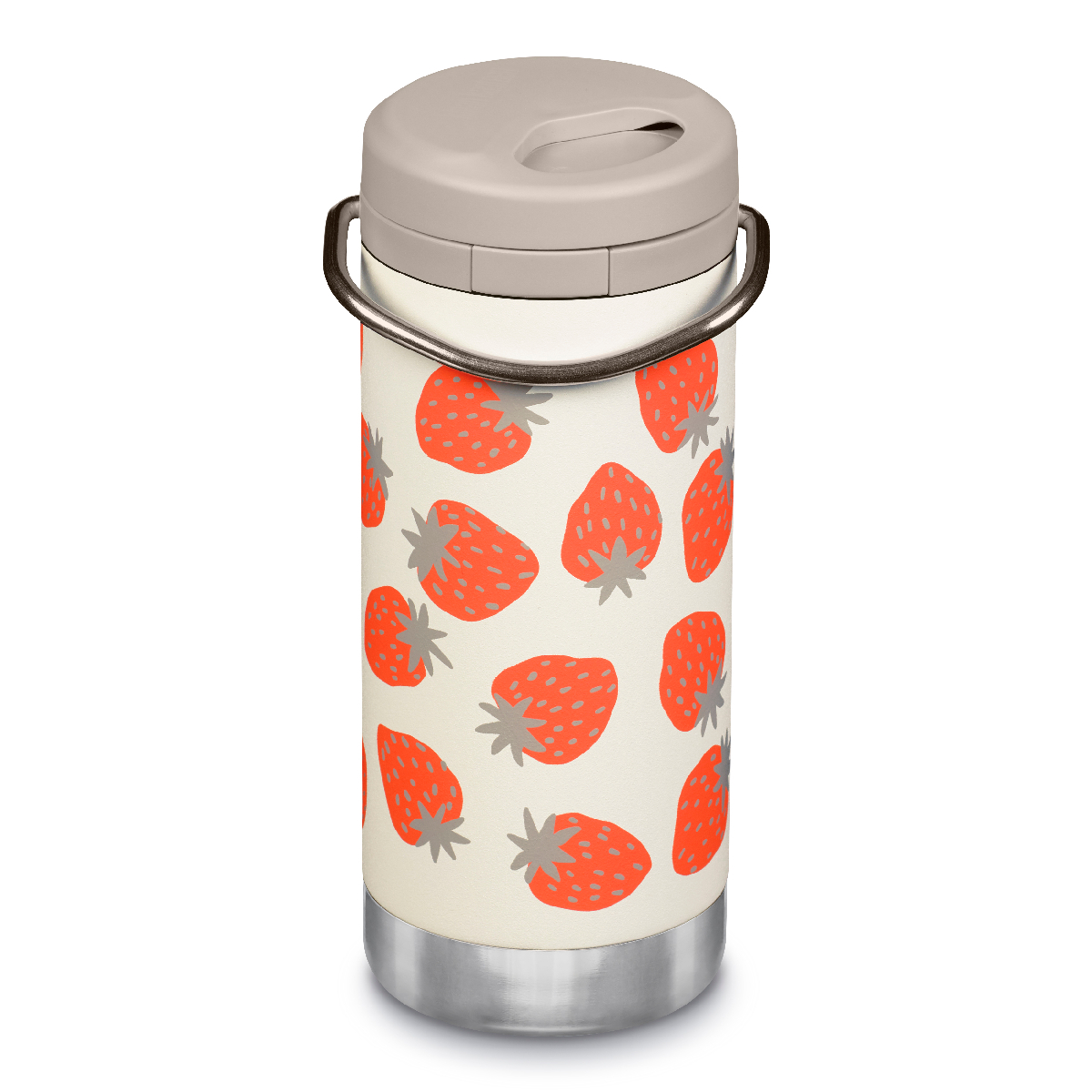 Термокружка Klean Kanteen TKWide Twist Cap 12oz 355 мл Strawberries - фото 2