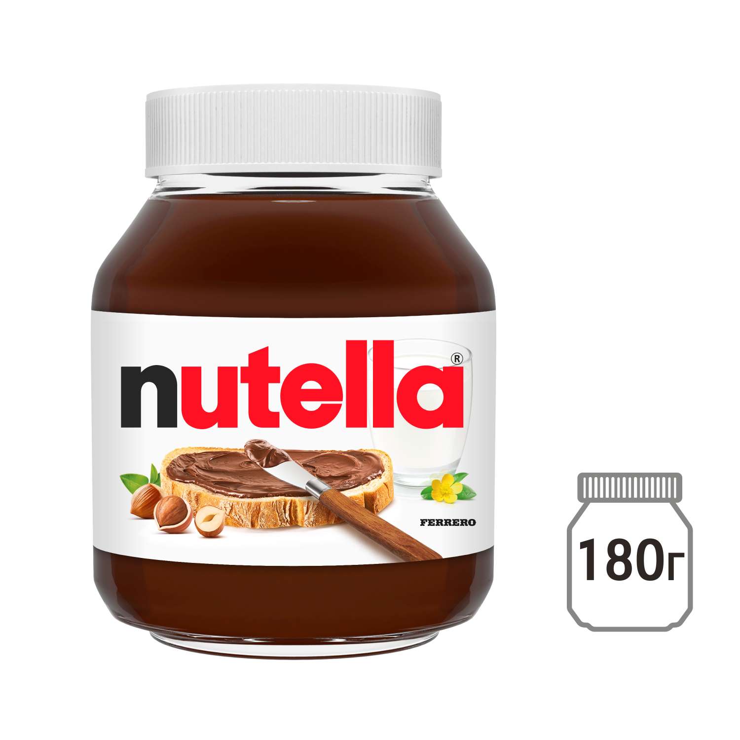 Паста ореховая Nutella какао 180г с 3лет - фото 1