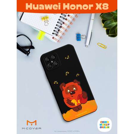 Силиконовый чехол Mcover для смартфона Honor X8 Союзмультфильм Медвежонок и мед