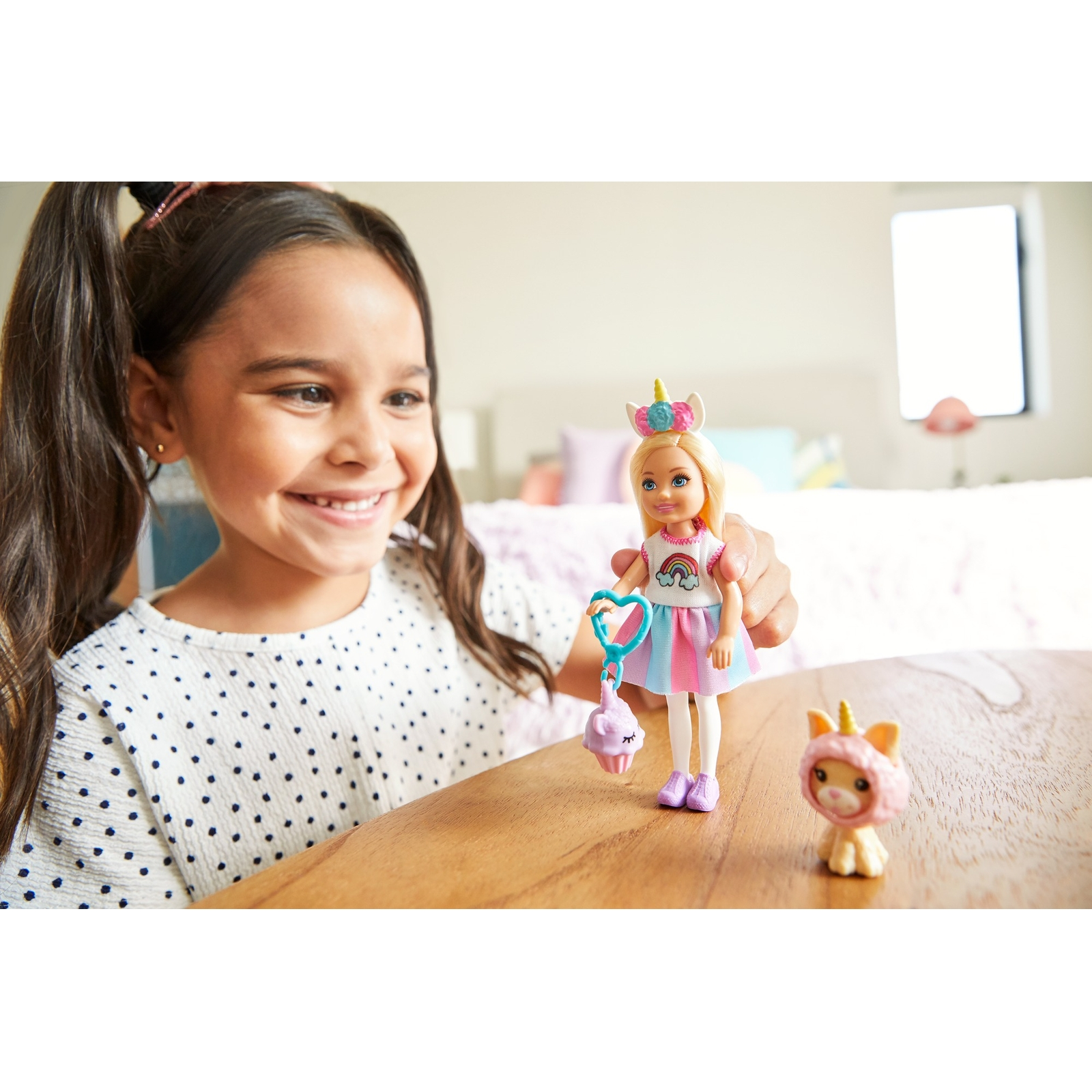 Кукла Barbie Семья Челси в тематическом костюме Единорог GHV70 GHV69 - фото 7
