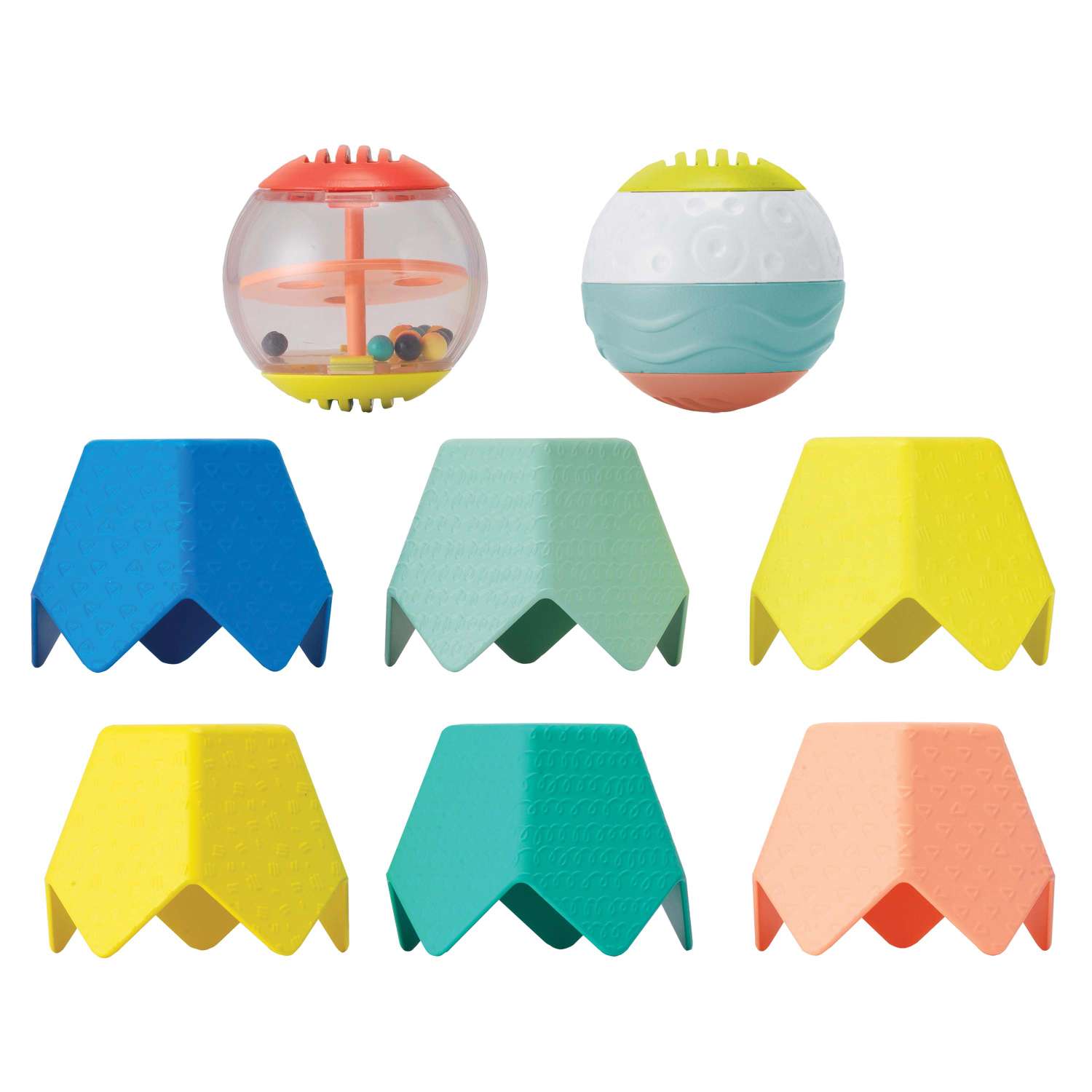 Игрушка Infantino Сенсорные шарики и стаканчики 315084 - фото 1