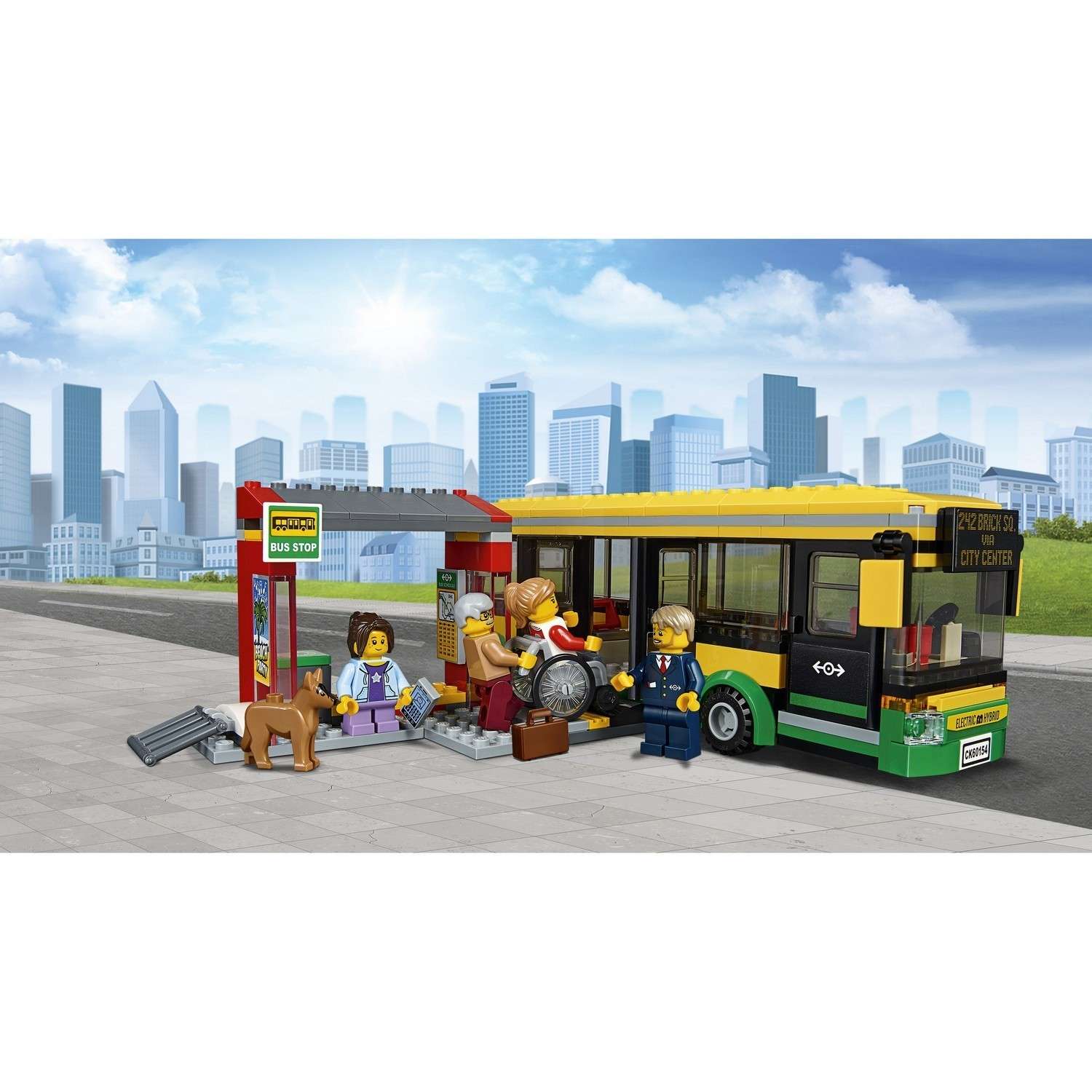 Конструктор LEGO City Town Автобусная остановка (60154) - фото 9
