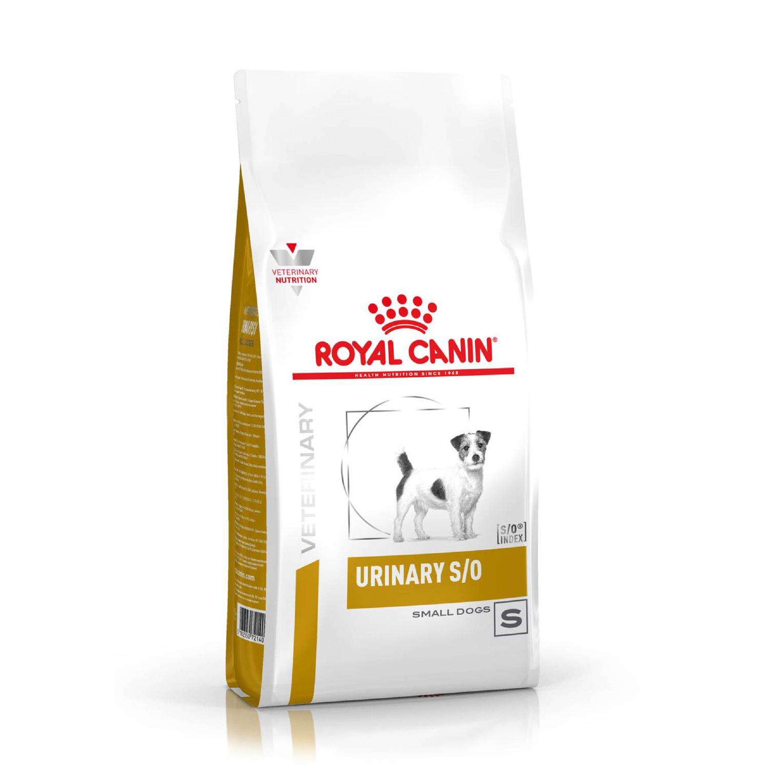 Корм для собак ROYAL CANIN Urinary S/O Small Doг USD 20 при мочекаменной болезни струвиты оксалаты маленьких пород 1.5кг - фото 1